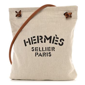 hermes aline canvas|HERMES Canvas Swift Aline Grooming Bag Gold .